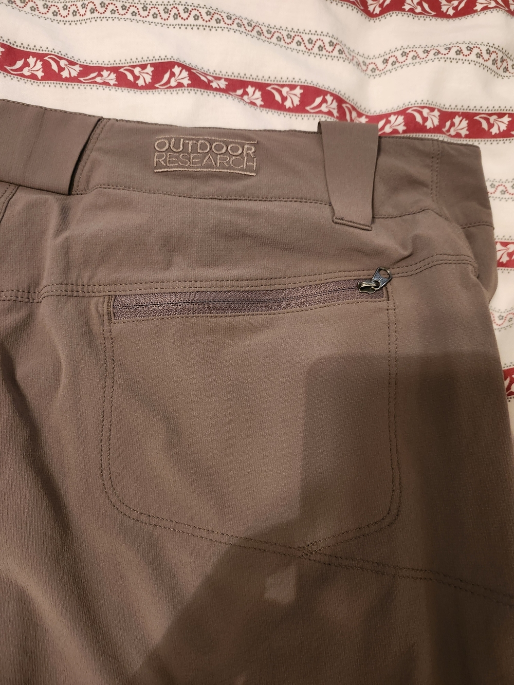 Outdoor Research Brown Hiking Pants with Zip Pocket